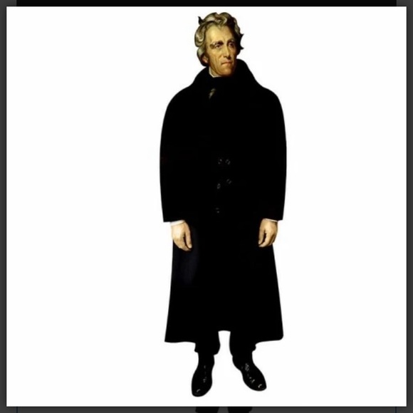 ANDREW JACKSON LIFE SIZE CARDBOARD CUTOUT FREE SHIPPING!